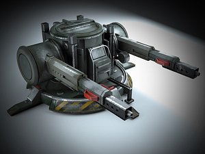 Weapon turret SCI Fi