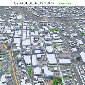 Syracuse Downtown New York USA 3D model