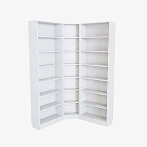 Bookshelf 02 - White Wood