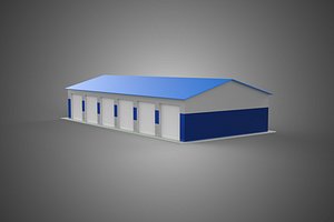 RACE TRACK PITSTOP LANE MOTORSPORT RACING PIT STOP GARAGE DOOR 3D model