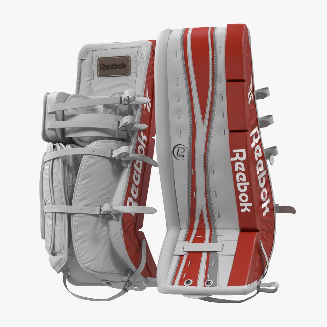 Hockey Goalie Leg Pads Reebok 3D Model 3D model preview
