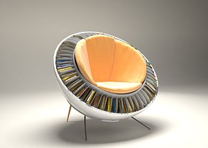 3d chair shelf model