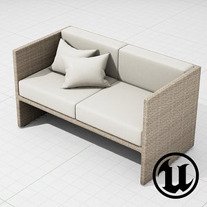 Patio Furniture 002 Sofa 001 UE4
