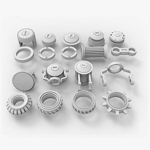 3ds max gears cogs bolts