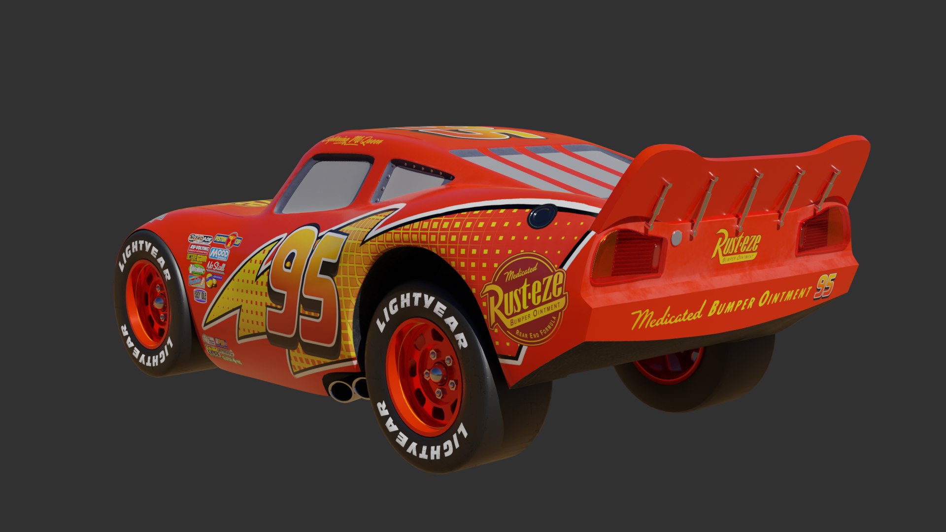 Lightning McQueen 3D Model - TurboSquid 2100121