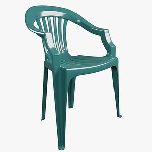 Green  Plastic  Chair model