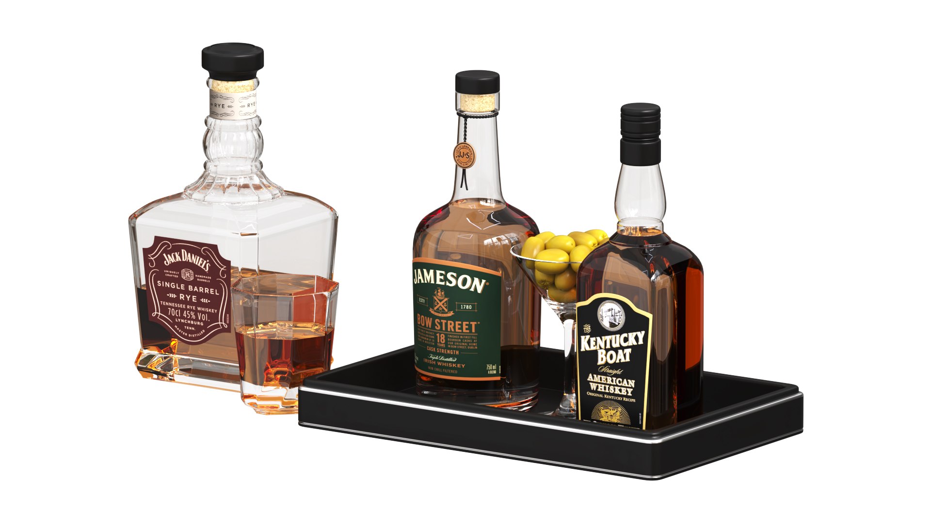 Jack Daniels Jameson Kentucky Boat 3D TurboSquid 2294327