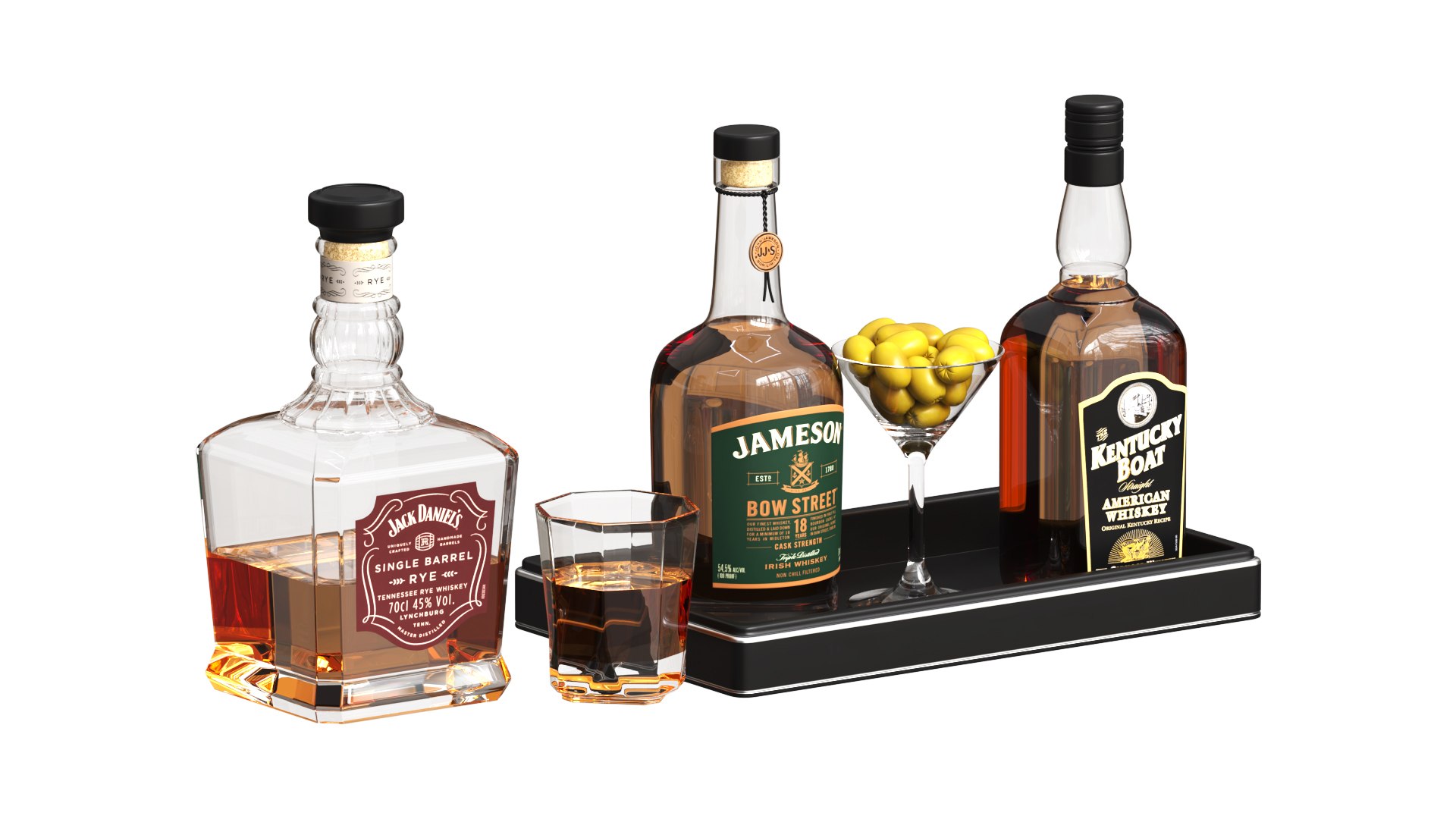 Jack Daniels Jameson Kentucky Boat 3D TurboSquid 2294327
