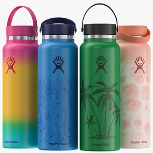 Hydro Flask Set 02 3D Model