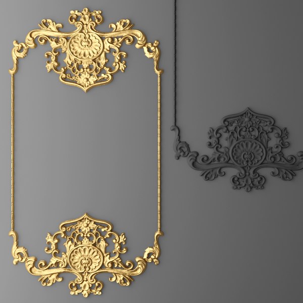 3d model boiserie molding