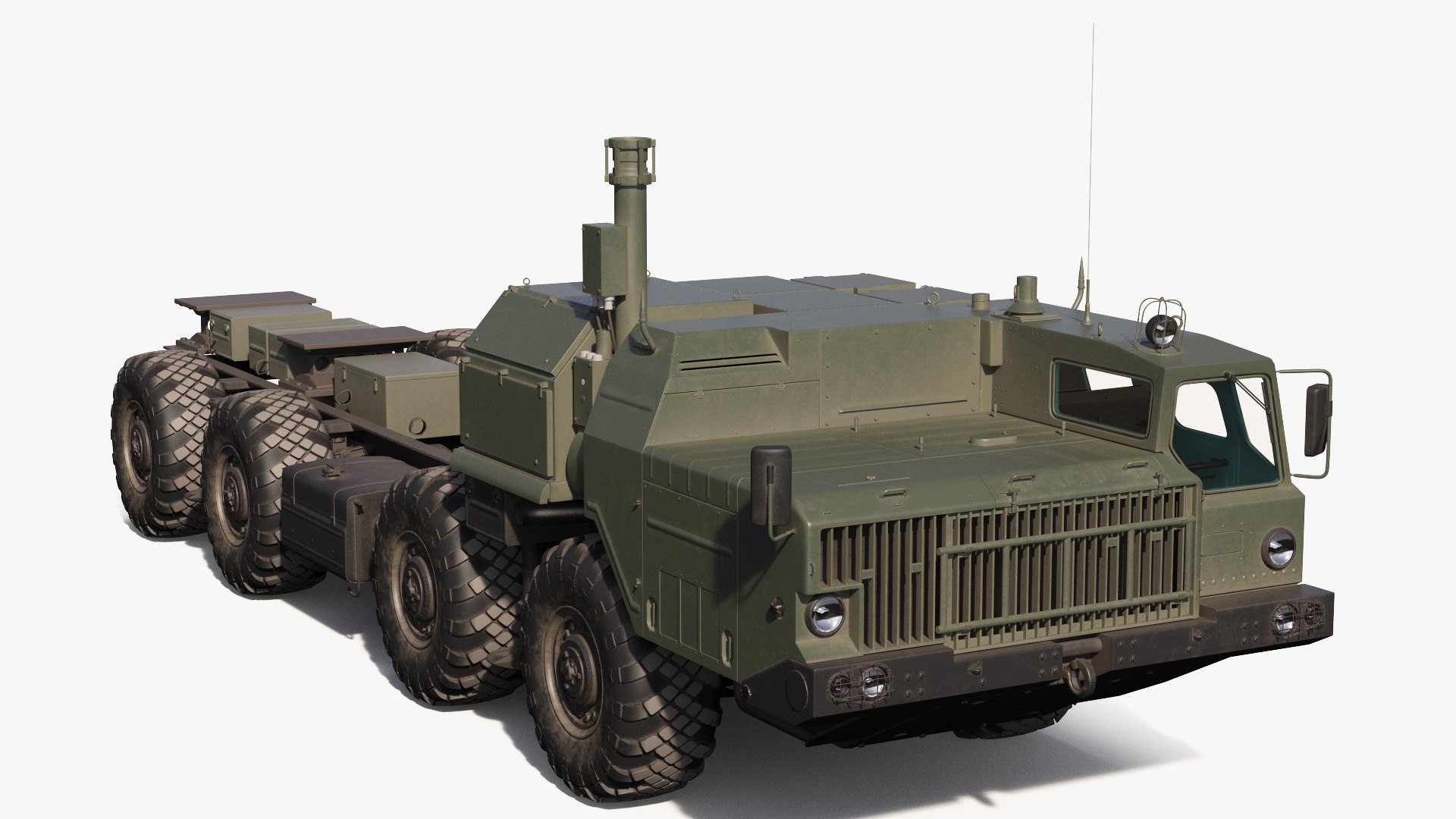MAZ 543M 8x8 Truck 3D model preview