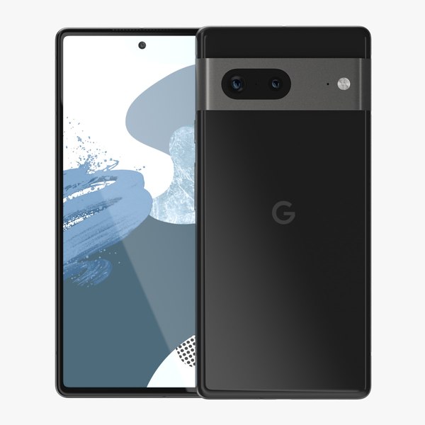 3D Google Pixel 7 Obsidian Black