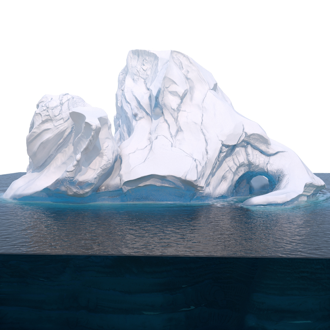 3d iceberg berg ice