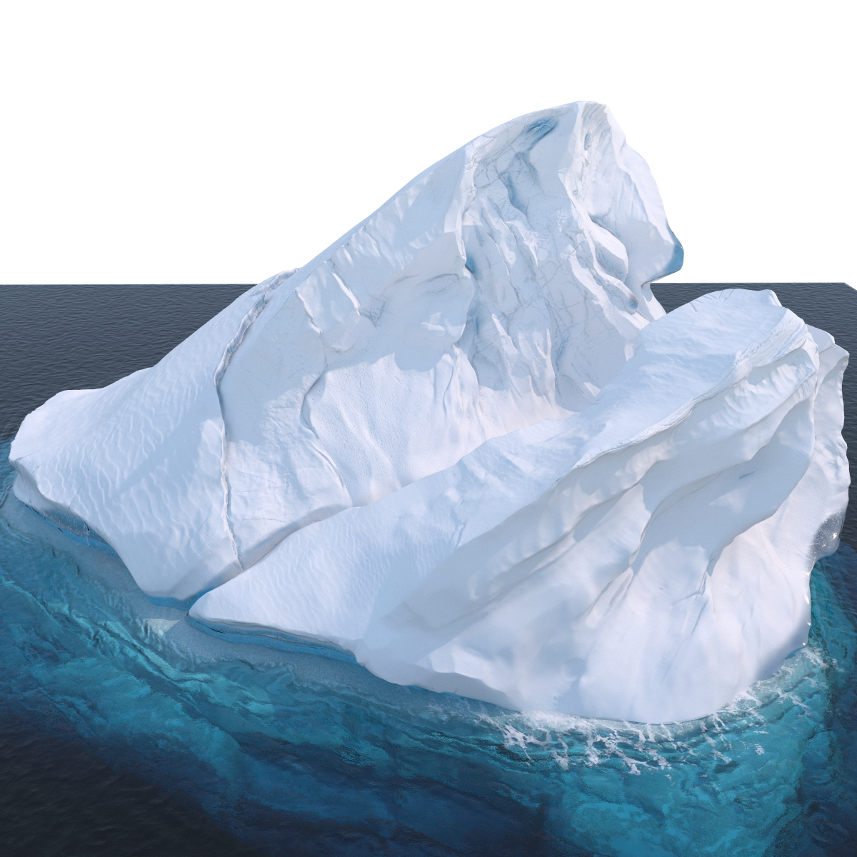 3d iceberg berg ice