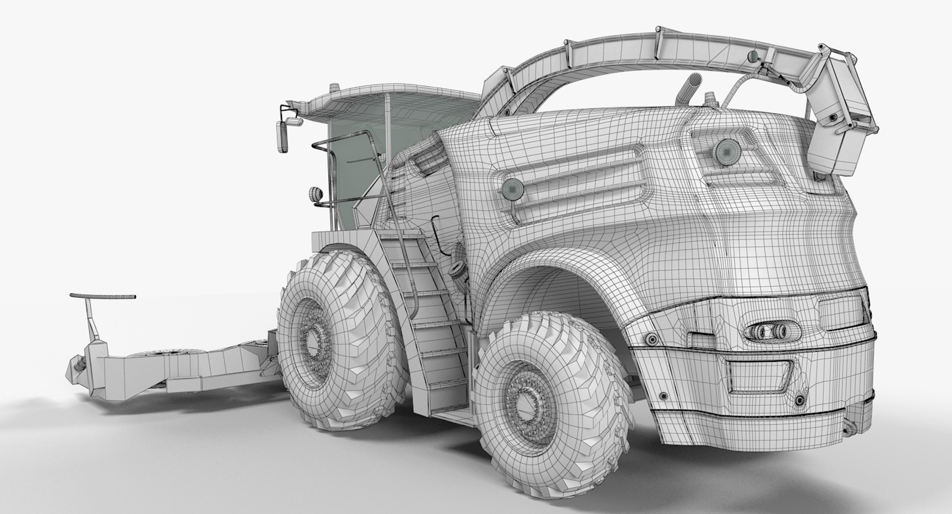 Forage harvester 3D model - TurboSquid 1351474