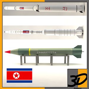 3d rodong-1 missile north korea