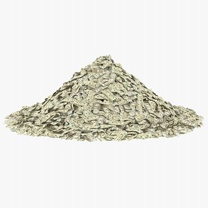 20 dollar bill pile model