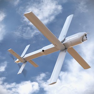 Attack Loitering UAV Weapon White
