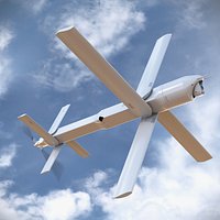 Attack Loitering UAV Weapon White