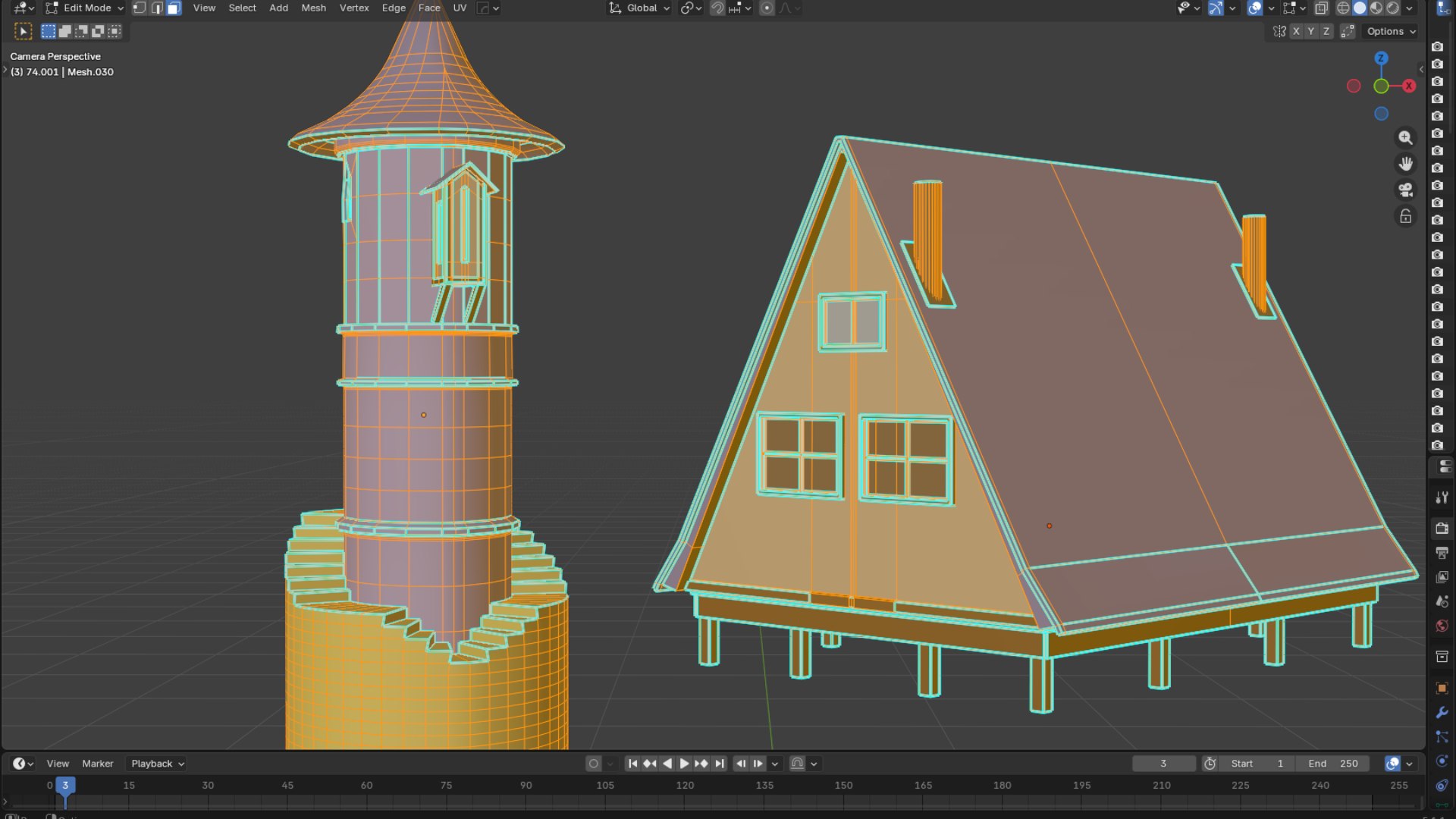 Modular Medieval Town Buildings Pack 88 Houses Castles 3D - TurboSquid ...