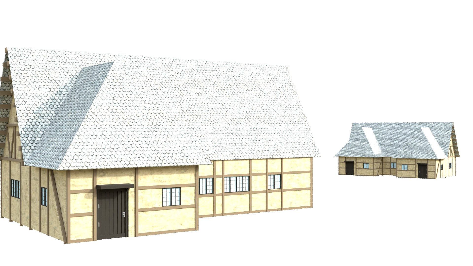 Modular Medieval Town Buildings Pack 88 Houses Castles 3D - TurboSquid ...