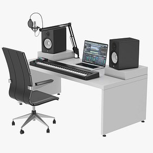 3D model Home Music Studio Desk