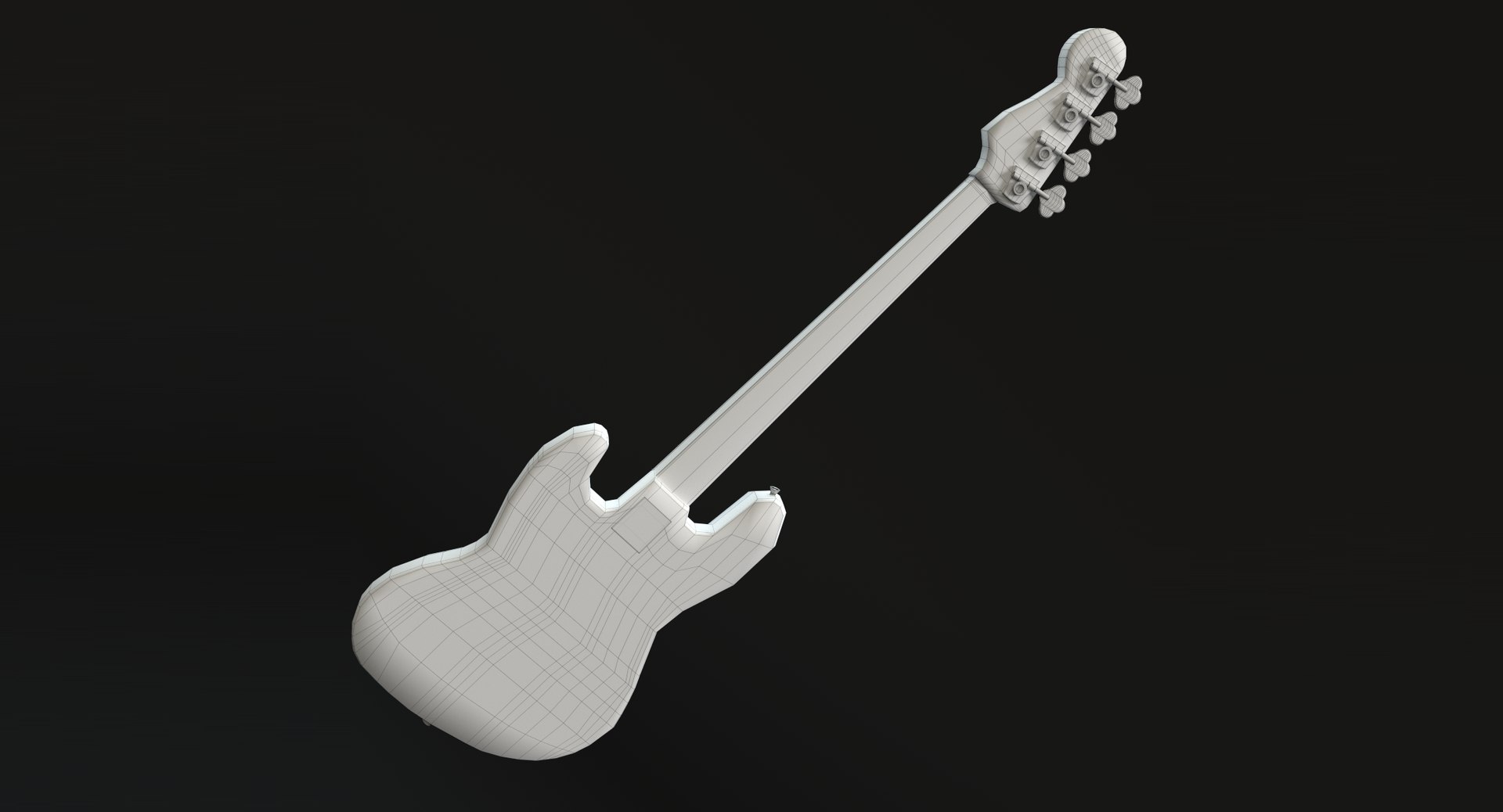 3d Bass Guitar Model