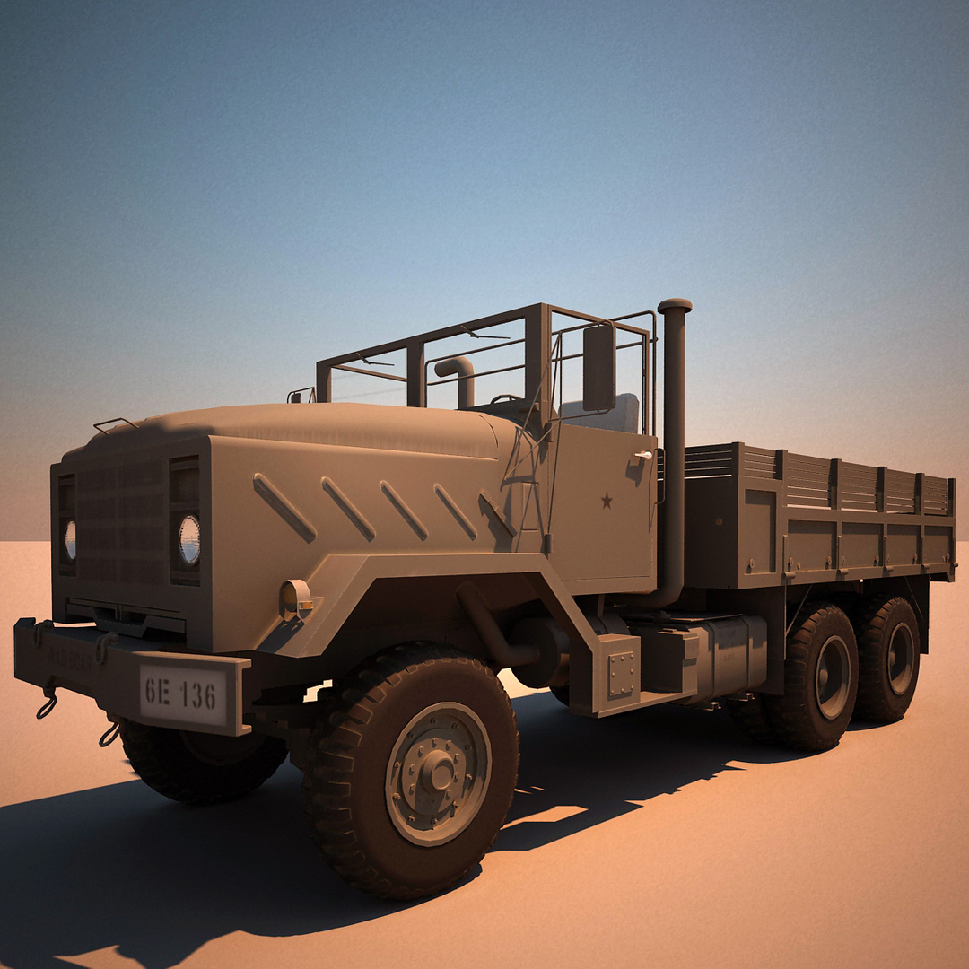3d c4d m923 a1 cargo truck
