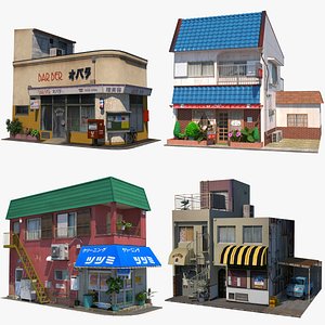 Japanese Buildings Bundle 7