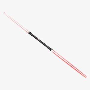 Star Wars Darth Maul Double Lightsaber 2 Used 3D Model