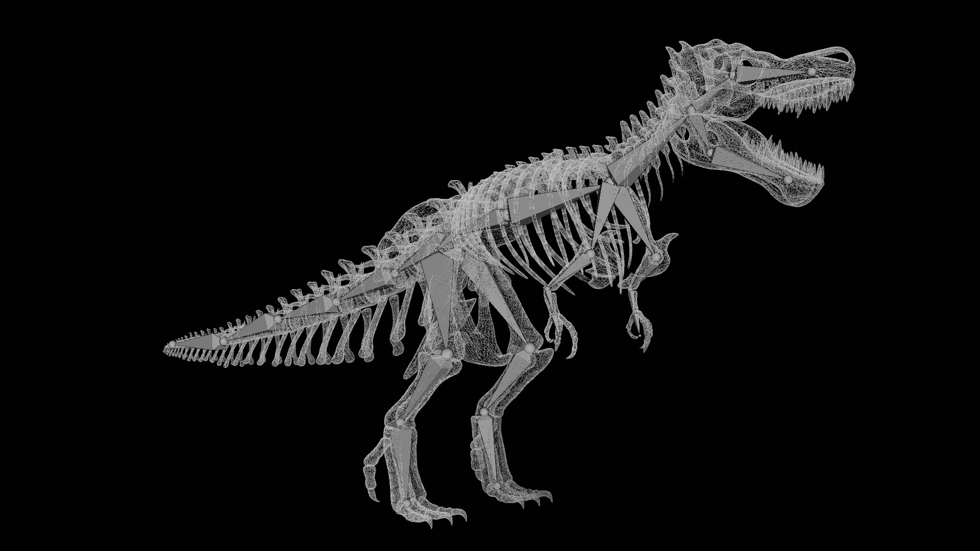 3D Model Rigged Trex Skeleton - TurboSquid 1835531