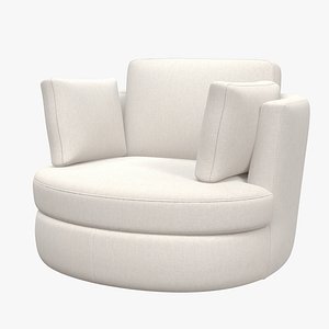swivel chair clarissa armchair 3D model