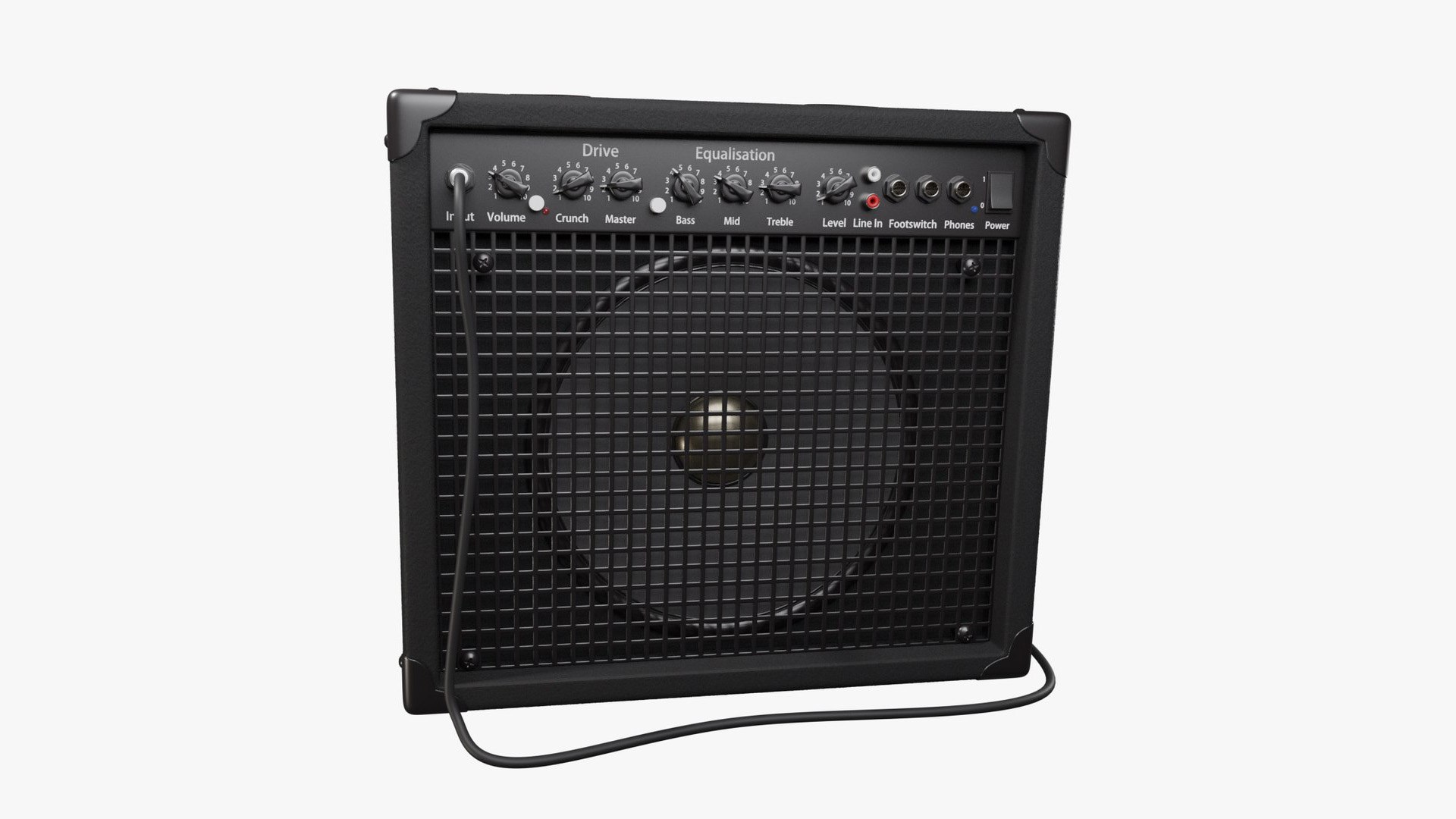 Guitar AMP Amplifier 3D Model - TurboSquid 2177259