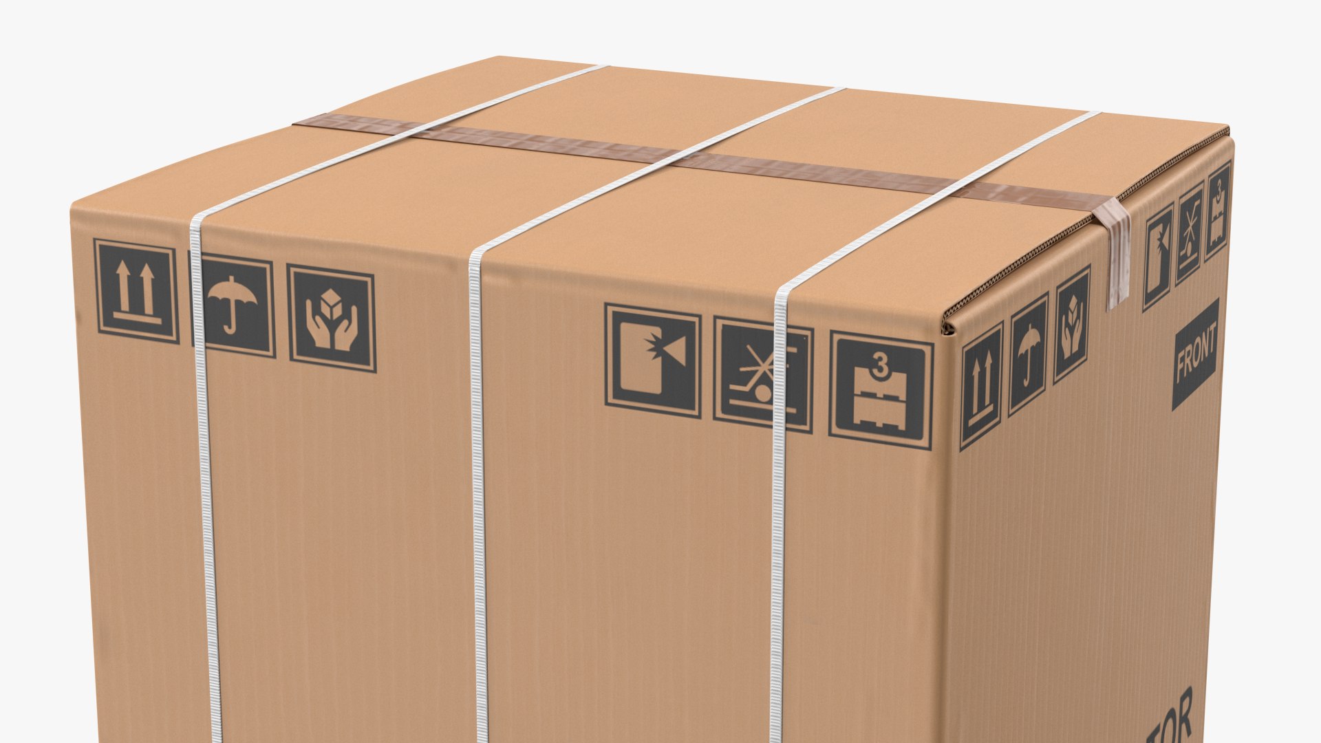 Refrigerator Cardboard Package Box New 3D Model TurboSquid 2115392