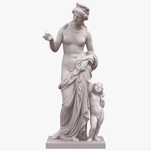 Venus with Apple and Cupid 3D