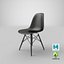 Eames Plastic Side Chair DSW Full Black