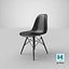 Eames Plastic Side Chair DSW Full Black