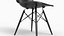 Eames Plastic Side Chair DSW Full Black