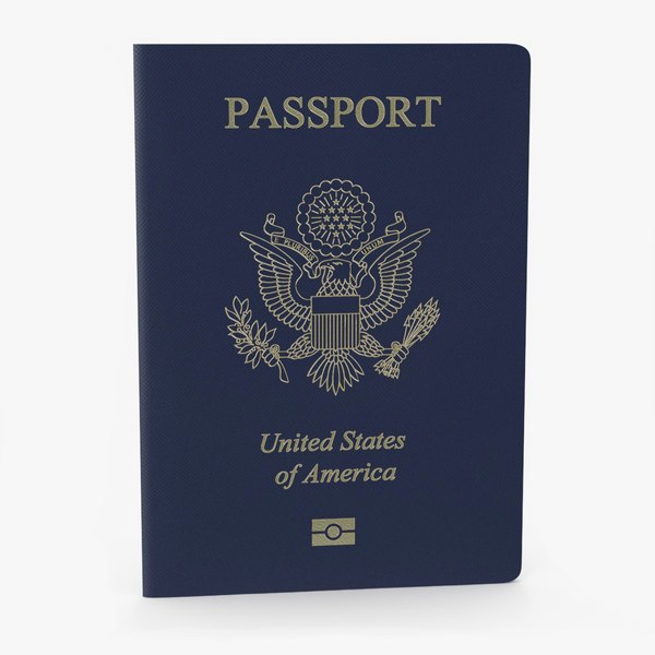 3D model Passport of USA