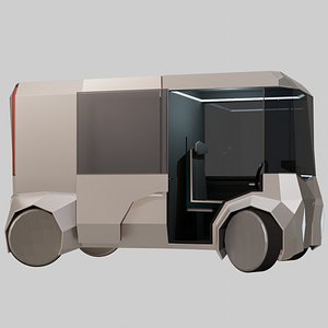 Concept styled small delivery truck 3D