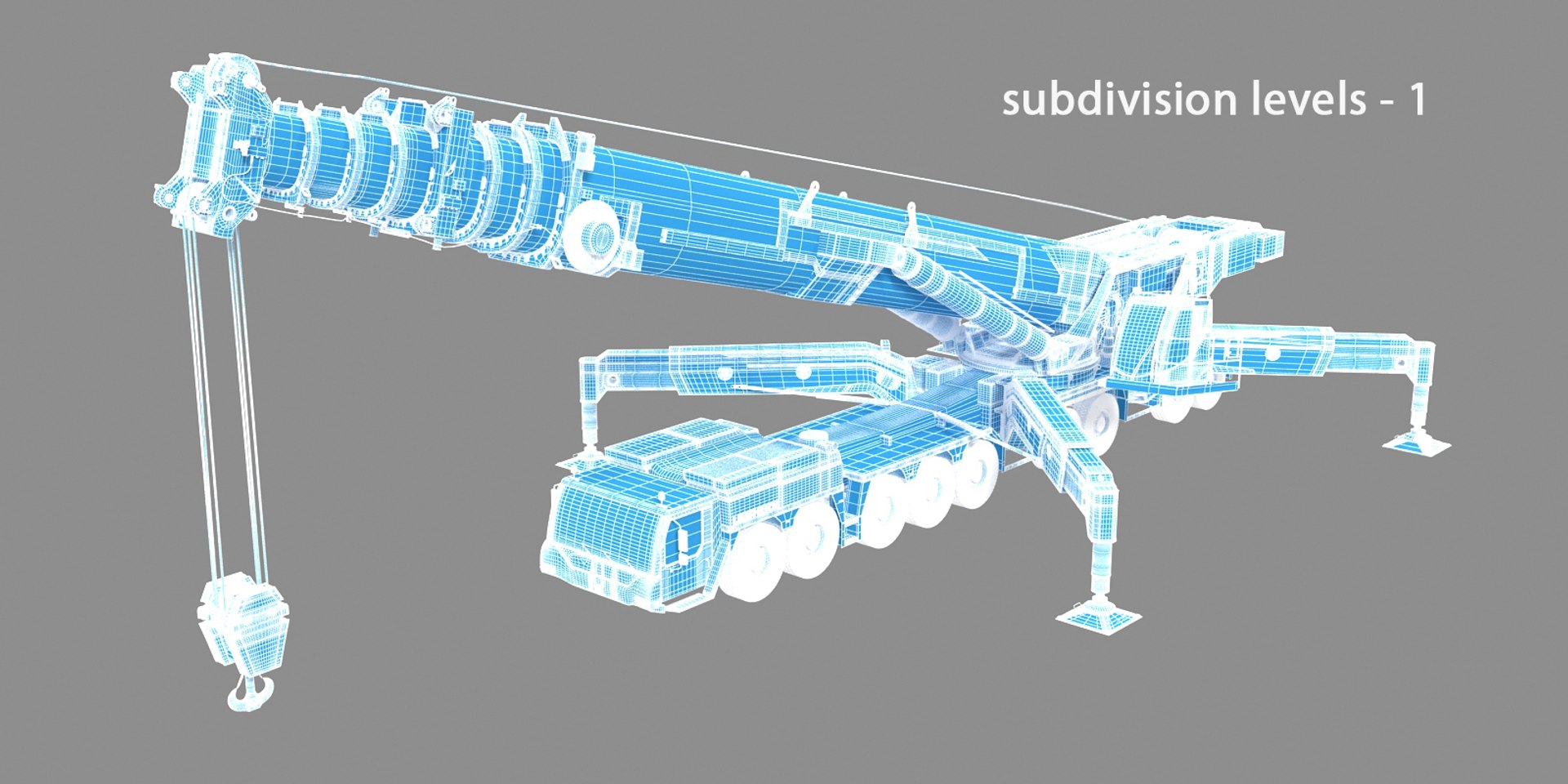3d Liebherr Crane Rig Model