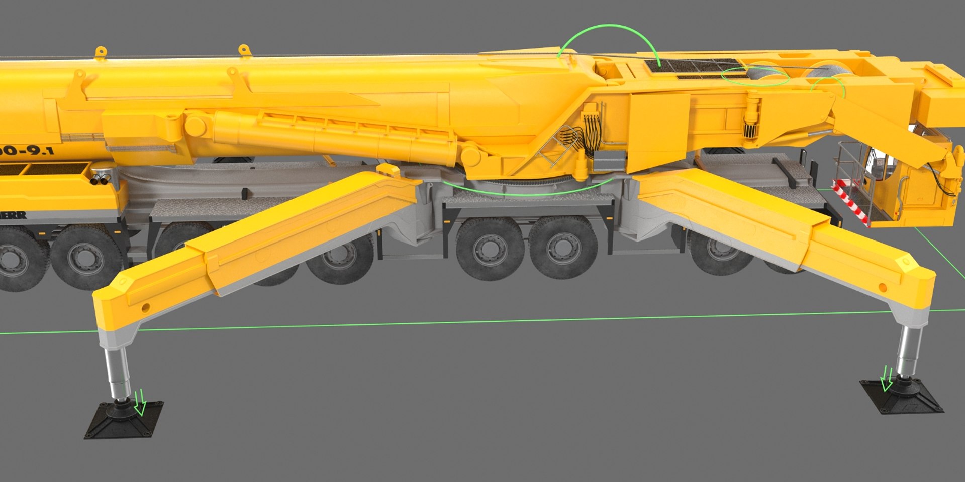 3d Liebherr Crane Rig Model