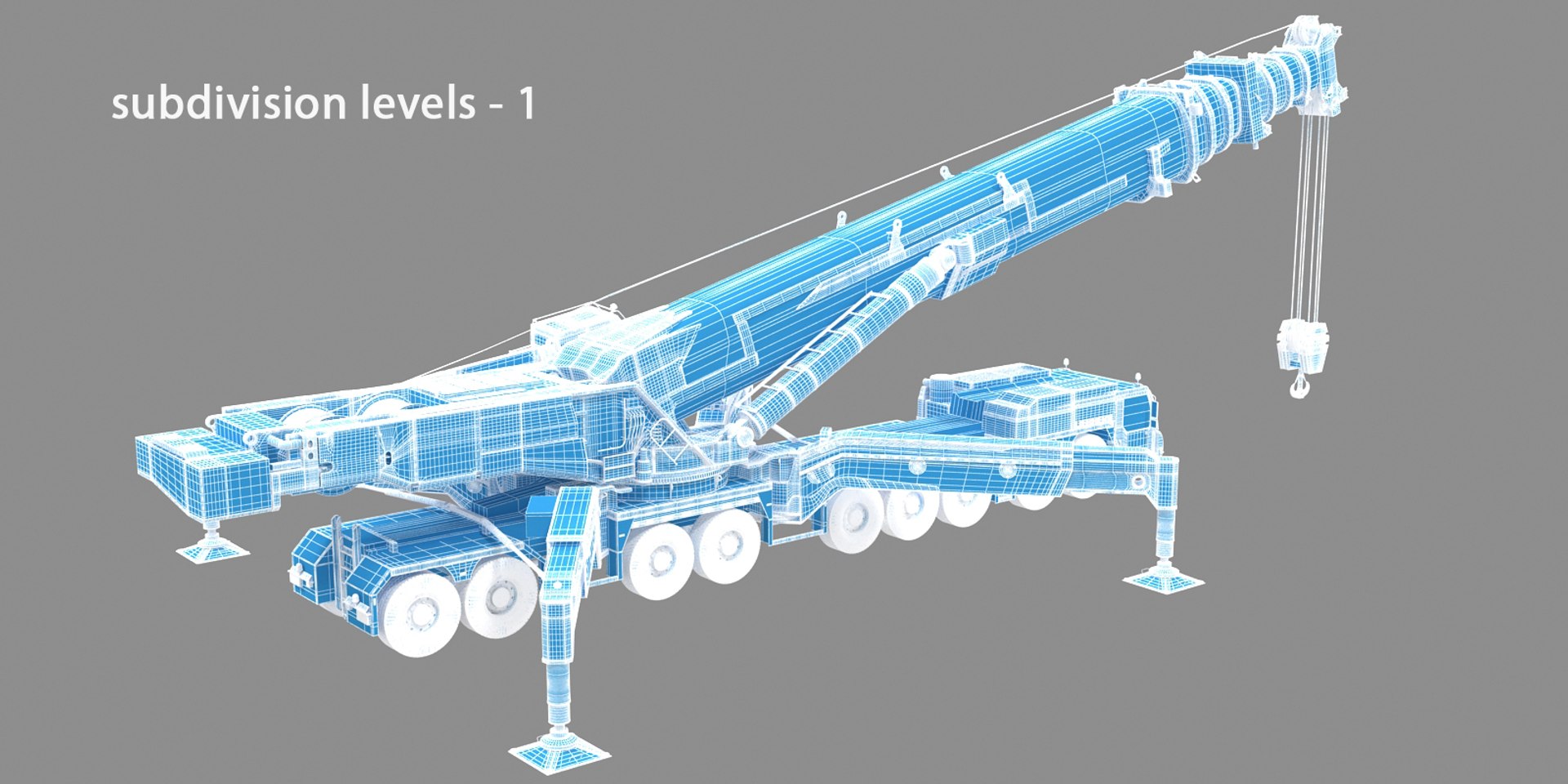 3d Liebherr Crane Rig Model