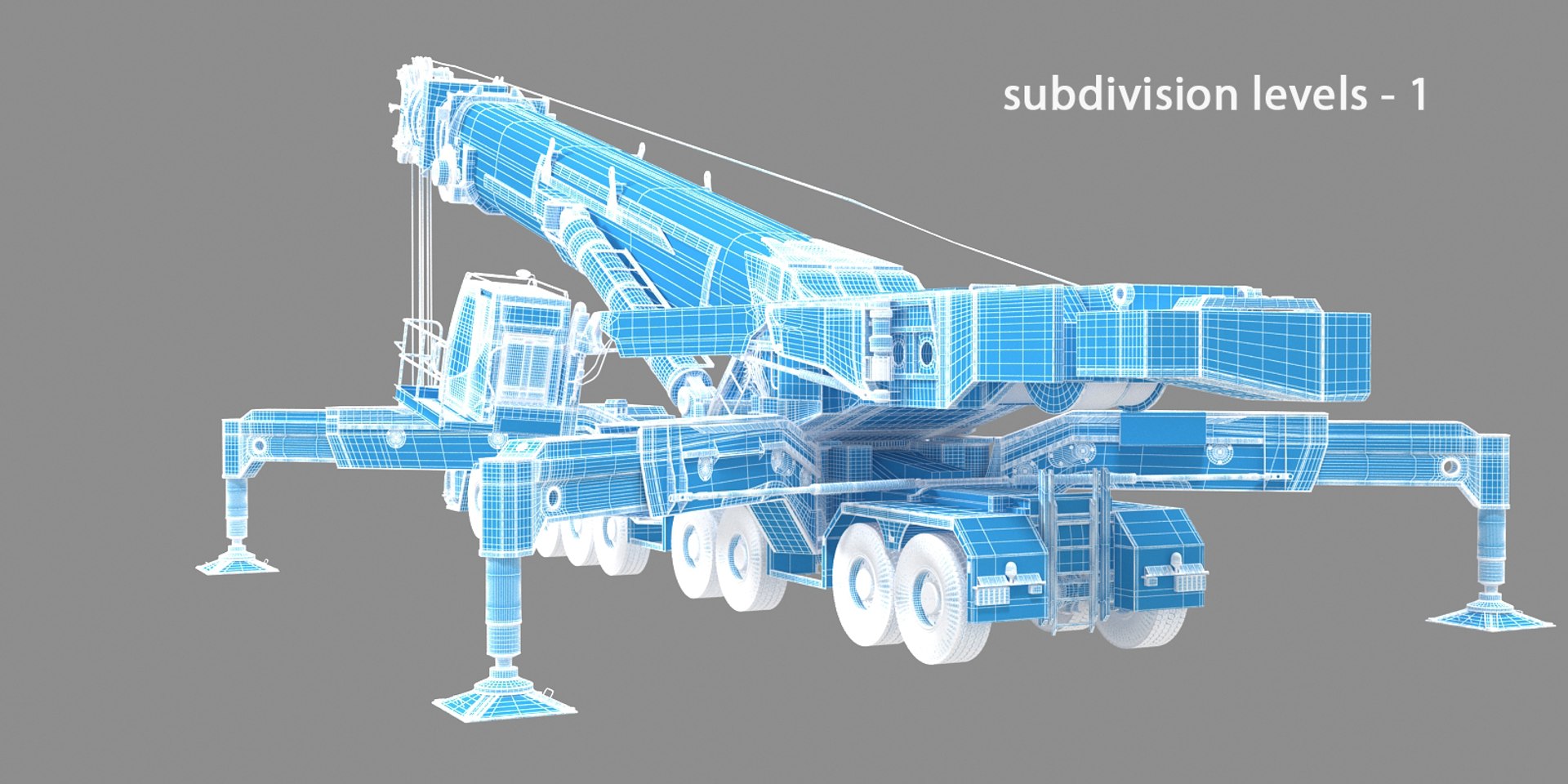 3d Liebherr Crane Rig Model