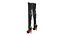 Black Leather Long Knee High Heel Boots