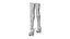 Black Leather Long Knee High Heel Boots