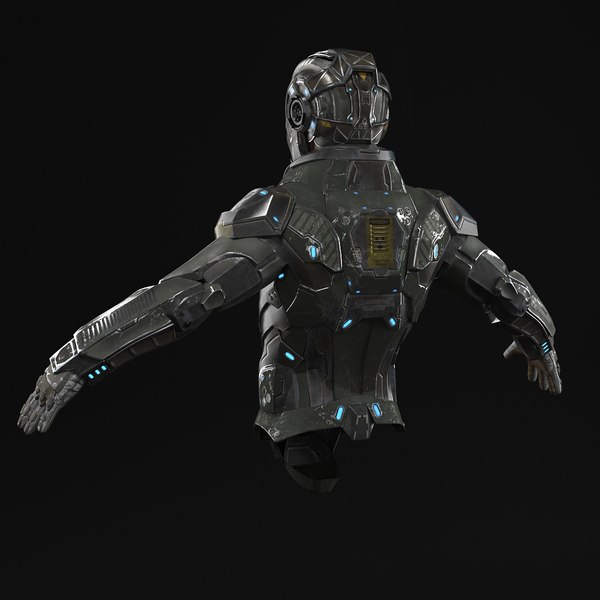 sci-fi armor 3d max