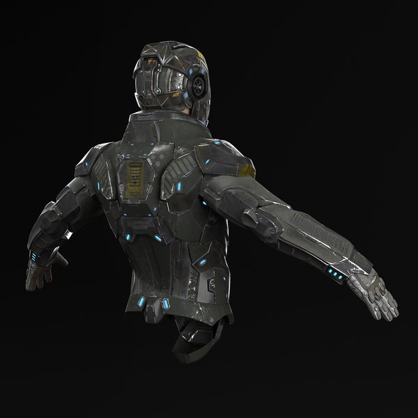 sci-fi armor 3d max