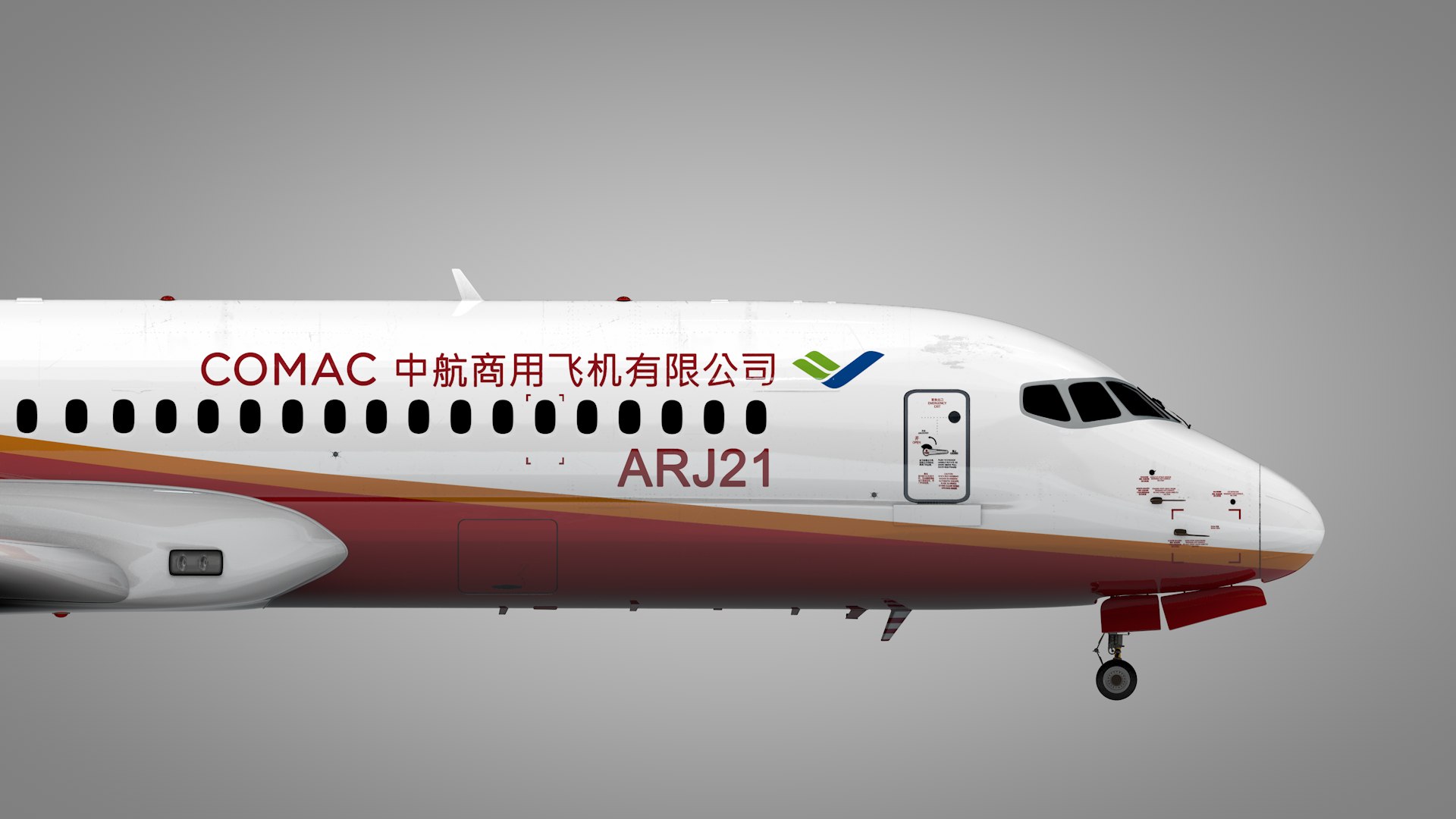 COMAC ARJ21-700 L1919 3D Model - TurboSquid 2019457