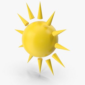 Sun Symbol 3D